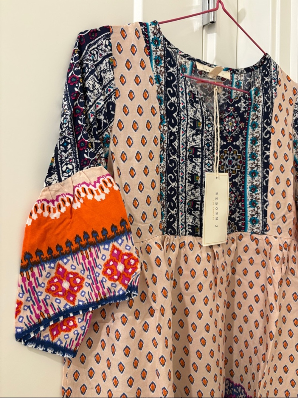 NWT [Reborn J] Boho Lightweight Flowy Summer Tunic Dress Girls Multiple Sizes - Picture 4 of 10